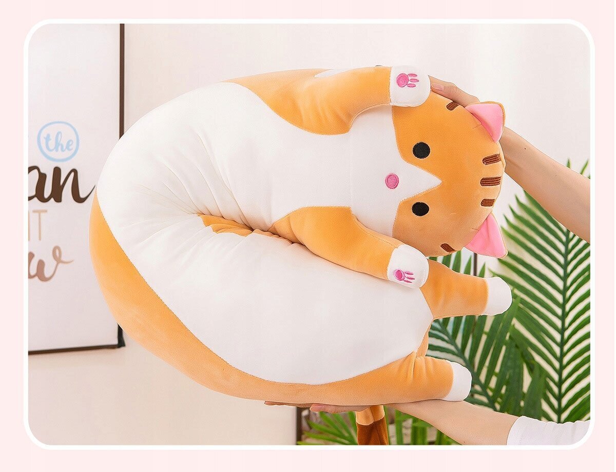 Pehmo Cat Aig, beige, 90 cm hinta ja tiedot | Pehmolelut | hobbyhall.fi