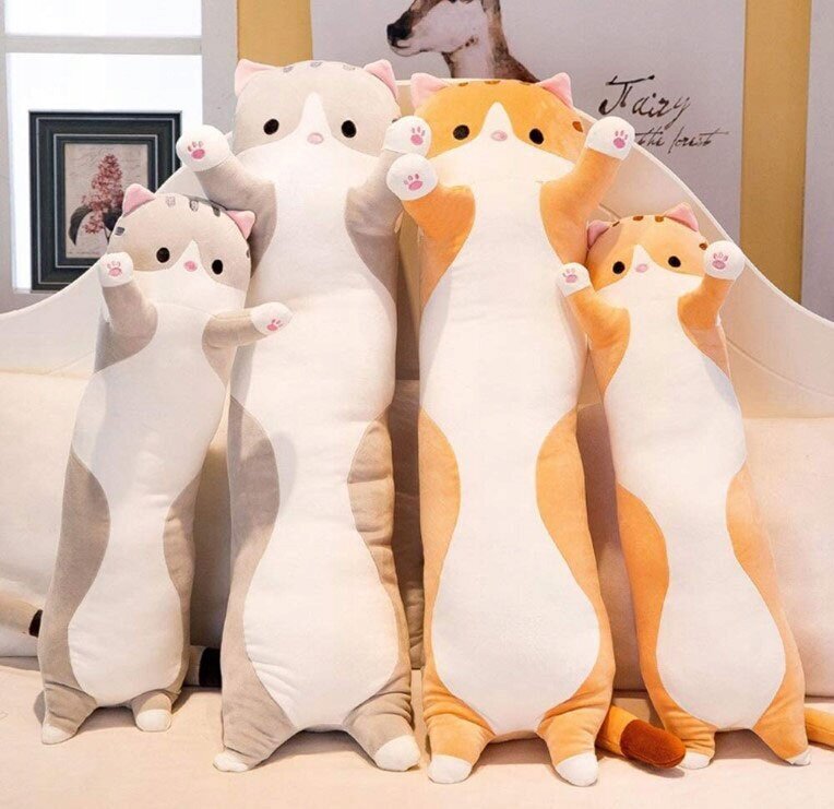 Pehmo Cat Aig, beige, 90 cm hinta ja tiedot | Pehmolelut | hobbyhall.fi