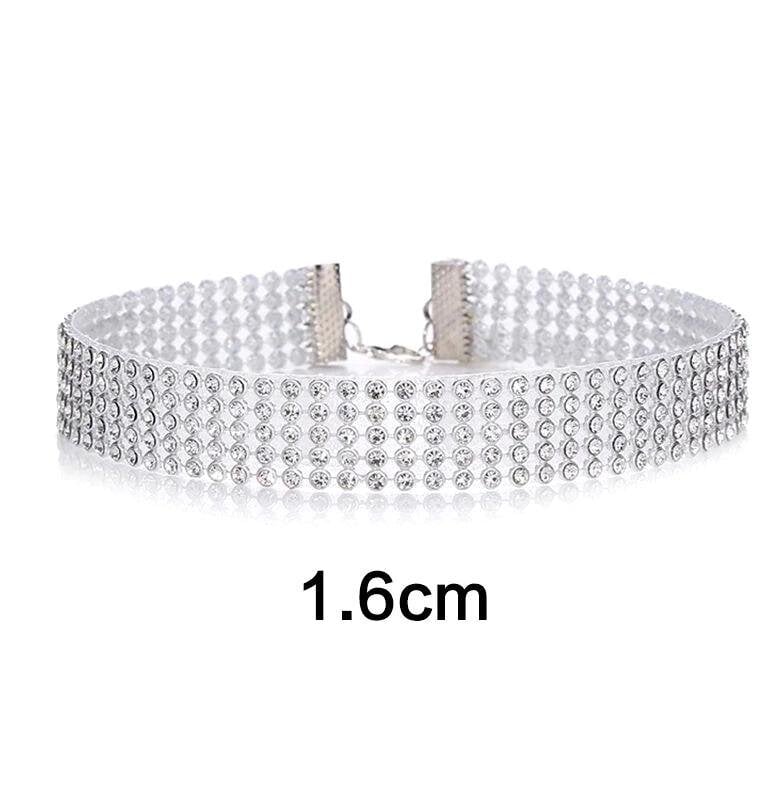 Hopeinen zirkonia choker kaulakoru hinta ja tiedot | Korvakorut | hobbyhall.fi