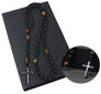 Miesten Rosary Kaulakoru Cross Volcanic Rock Tiger Eye Riipus hinta ja tiedot | Korvakorut | hobbyhall.fi