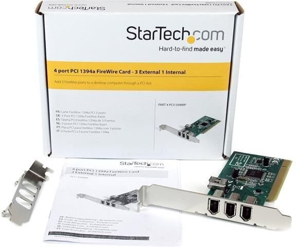 StarTech (PCI1394MP) hinta ja tiedot | Ohjain- ja laajennuskortit | hobbyhall.fi