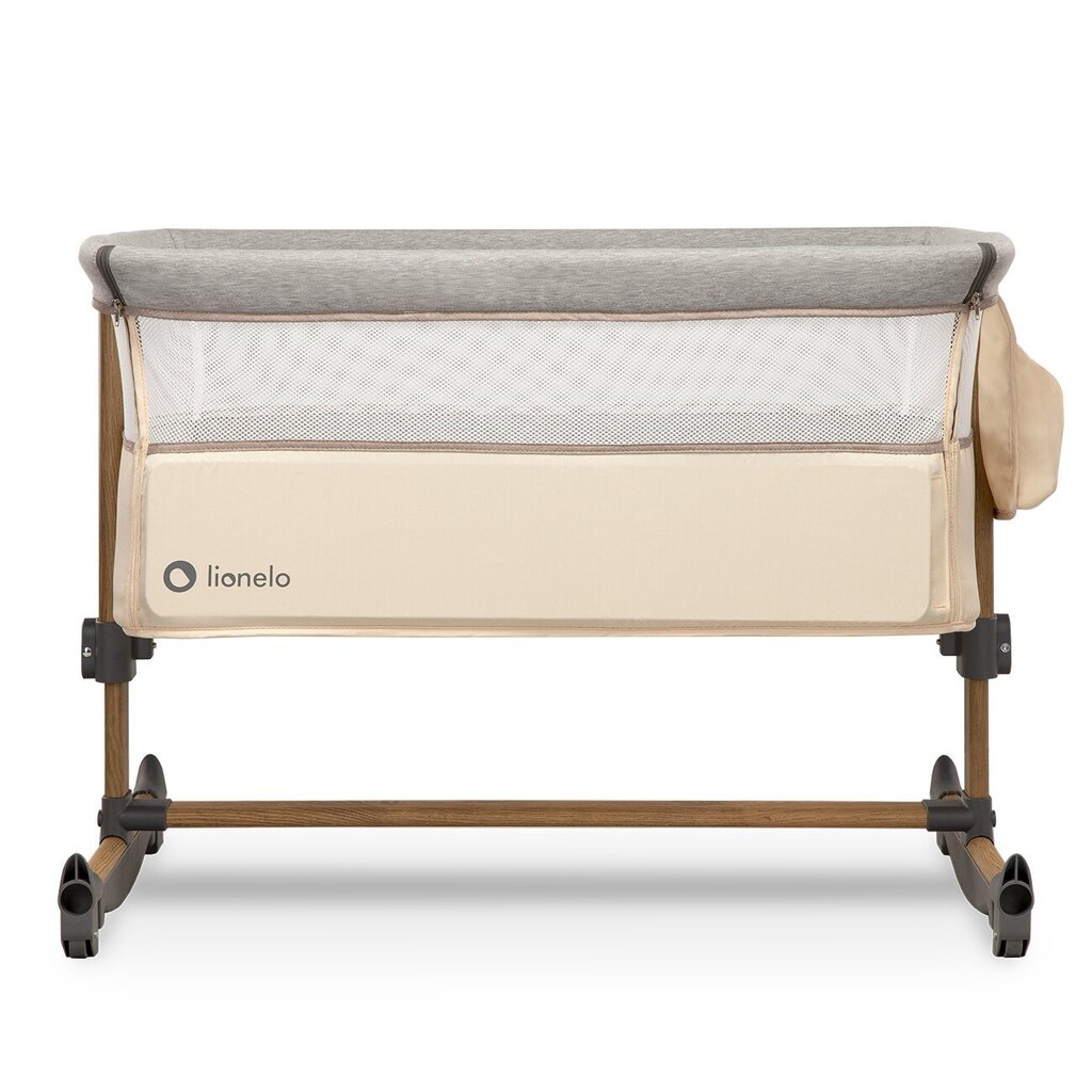 Pinnasänky Lionelo Leonie 3 in 1, Sand/Grey hinta ja tiedot | Matkasängyt | hobbyhall.fi