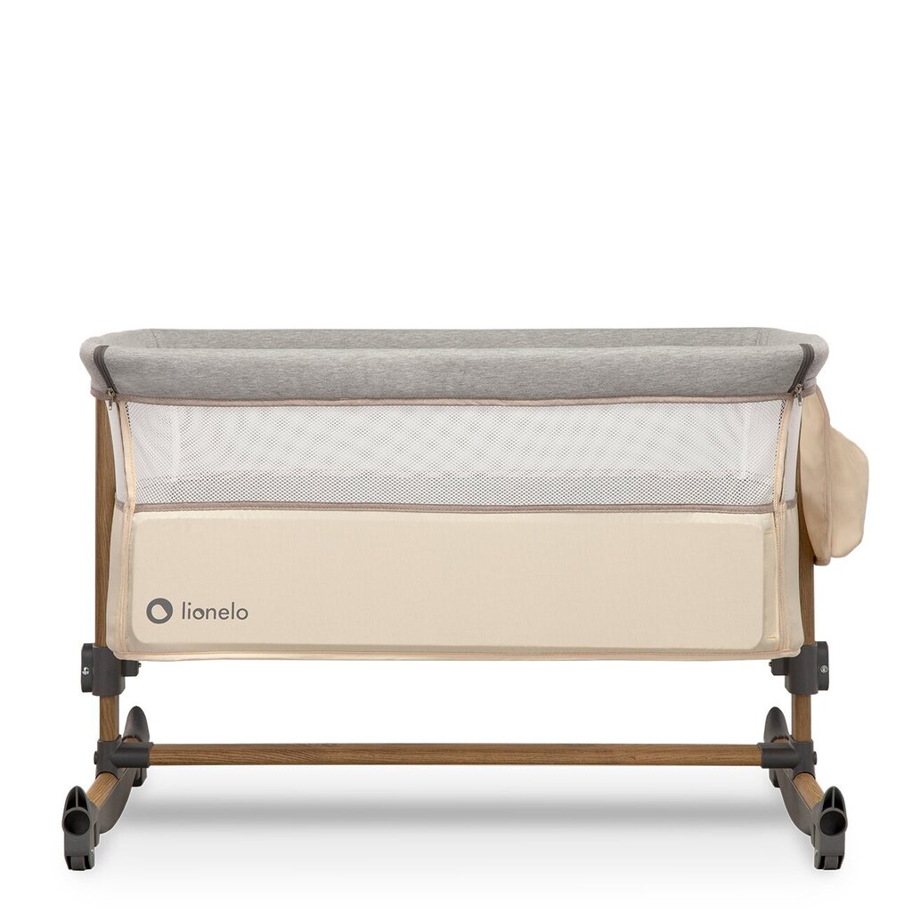 Pinnasänky Lionelo Leonie 3 in 1, Sand/Grey hinta ja tiedot | Matkasängyt | hobbyhall.fi