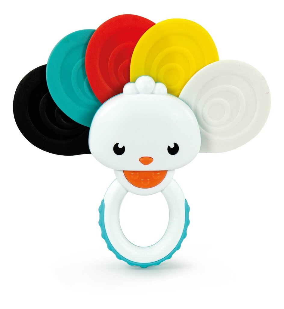 Rattle-chew Peacock Clementoni Baby, 17325 hinta ja tiedot | Vauvan lelut | hobbyhall.fi