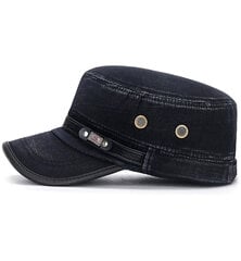 Miesten Vintage Denim Patrol Cap, musta hinta ja tiedot | Miesten hatut, huivit ja käsineet | hobbyhall.fi