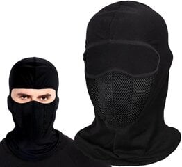 Balaclava musta hengittävä naamio moottoripyörälle vuorilla hinta ja tiedot | Miesten hatut, huivit ja käsineet | hobbyhall.fi