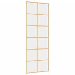 Liukuovi kultainen 76x205cm lasi ja alumiini 155166 hinta ja tiedot | Sisäovet | hobbyhall.fi