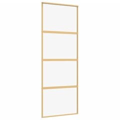 Liukuovi kultainen 76x205cm lasi ja alumiini 155178 hinta ja tiedot | Sisäovet | hobbyhall.fi