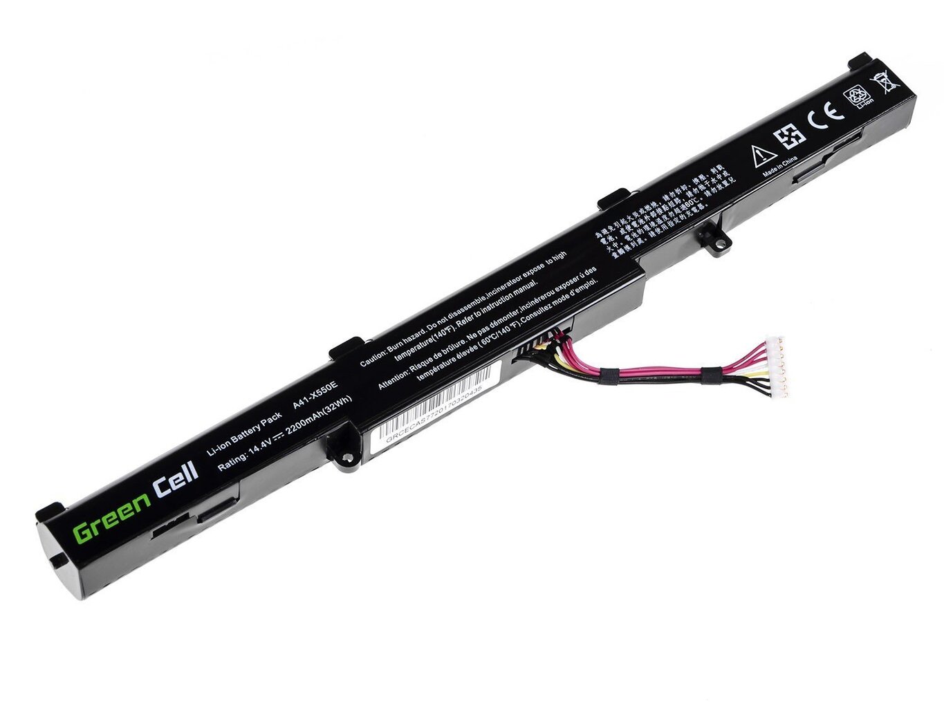 Green Cell Laptop Battery for Asus F550 F750 K550 K750 R510 R750 X550 X750 hinta ja tiedot | Kannettavien tietokoneiden akut | hobbyhall.fi