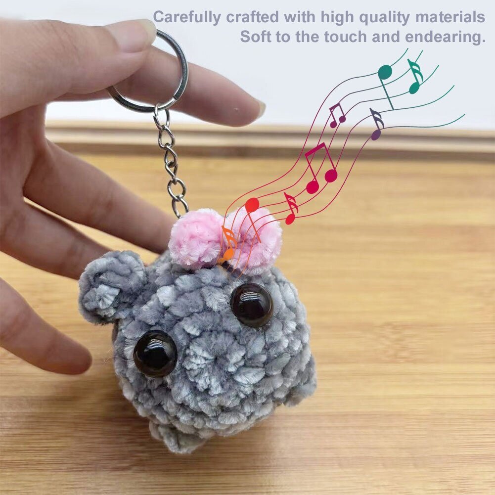 Surullinen Hamster Meme Sound Music Pehmolelu Virkattu Pehmo Sad Hamster Meme Avaimenperät Kawaii Surullinen Hamsteri Avaimenperä Lahja naisille Miehille hinta ja tiedot | Pehmolelut | hobbyhall.fi