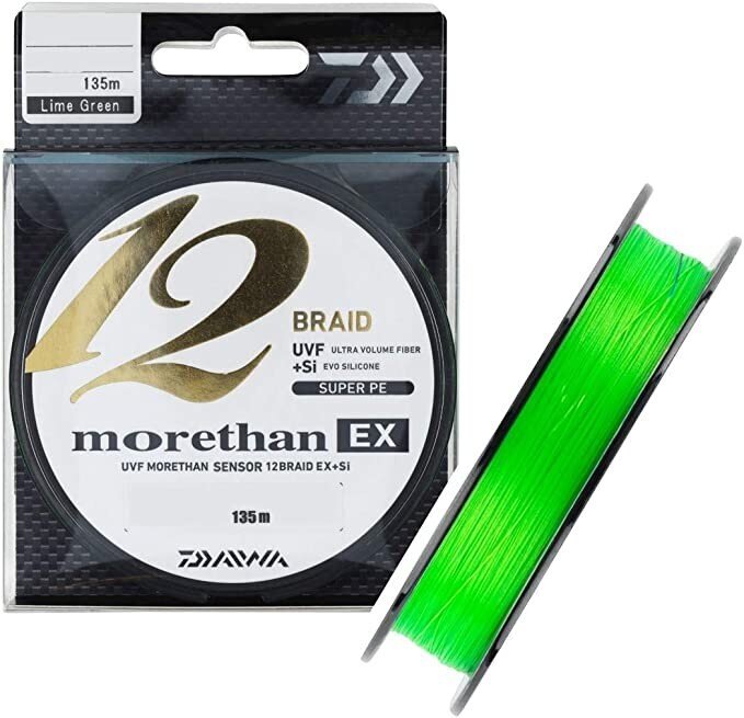 Daiwa Morethan 12 Braid EX+SI 0,14mm 135m limenvihreä hinta ja tiedot | Puutarhatyökalut | hobbyhall.fi