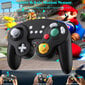 Langaton Gamecube Switch Pro -ohjain Nintendo Switchille, Wake Up, Motion, ,Värinä, Musta hinta ja tiedot | Ohjain- ja laajennuskortit | hobbyhall.fi