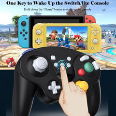 Langaton Gamecube Switch Pro -ohjain Nintendo Switchille, Wake Up, Motion, ,Värinä, Musta hinta ja tiedot | Ohjain- ja laajennuskortit | hobbyhall.fi