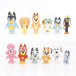 12kpl Bluey Bingo Family Figuuri Sarjakuva Anime Bluey PVC Toimintamalli Figuuri hinta ja tiedot | Pienoismallit | hobbyhall.fi