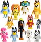 12kpl Bluey Bingo Family Figuuri Sarjakuva Anime Bluey PVC Toimintamalli Figuuri hinta ja tiedot | Pienoismallit | hobbyhall.fi