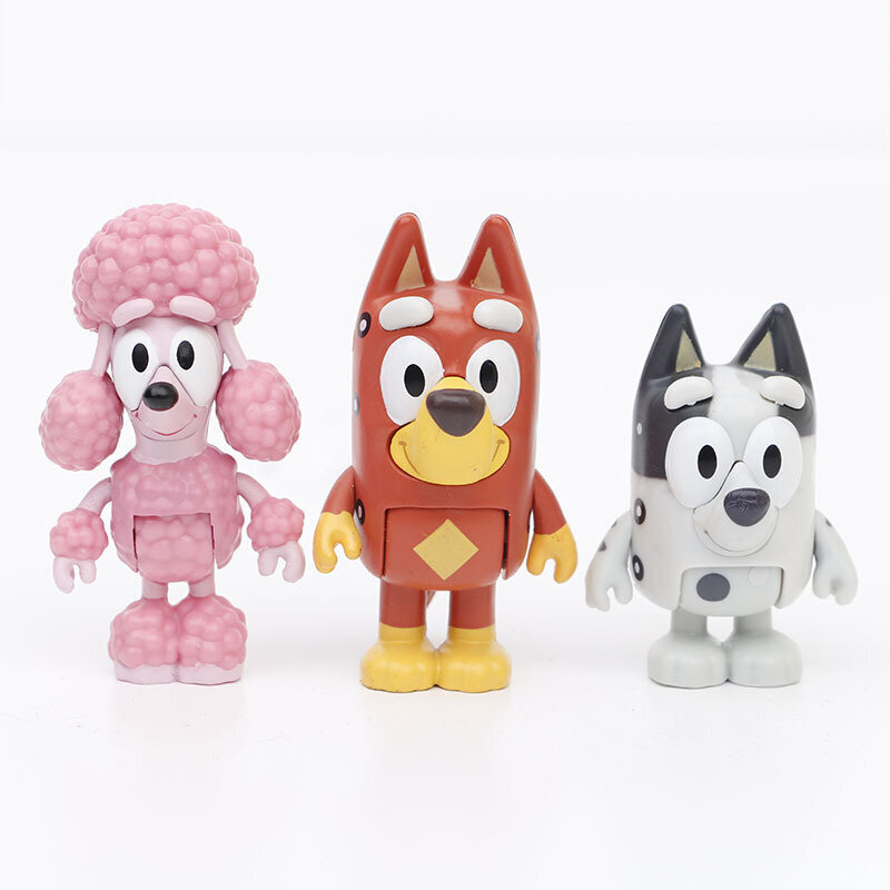 12kpl Bluey Bingo Family Figuuri Sarjakuva Anime Bluey PVC Toimintamalli Figuuri hinta ja tiedot | Pienoismallit | hobbyhall.fi