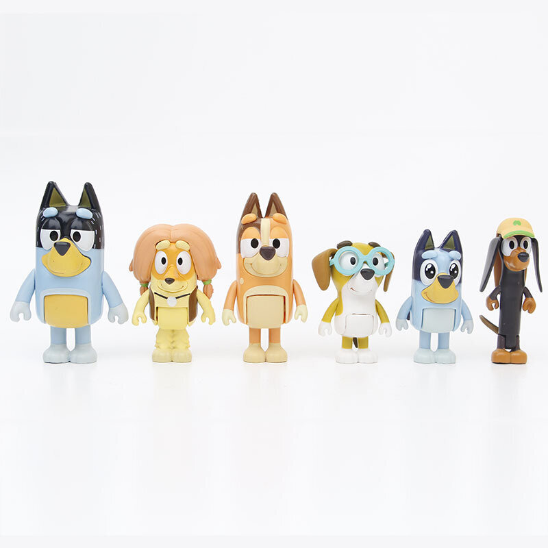 12kpl Bluey Bingo Family Figuuri Sarjakuva Anime Bluey PVC Toimintamalli Figuuri hinta ja tiedot | Pienoismallit | hobbyhall.fi