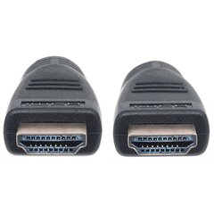 HDMI/HDMI-kaapeli Manhattan V2.0 M/M Ethernet 3D4K musta CL3 10m hinta ja tiedot | Kaapelit ja adapterit | hobbyhall.fi