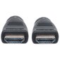 HDMI/HDMI-kaapeli Manhattan V2.0 M/M Ethernet 3D4K musta CL3 10m hinta ja tiedot | Kaapelit ja adapterit | hobbyhall.fi