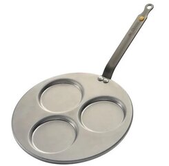 De Buyer Mineral B Element Triple Pancake Pan, 27 cm hinta ja tiedot | Paistinpannut | hobbyhall.fi