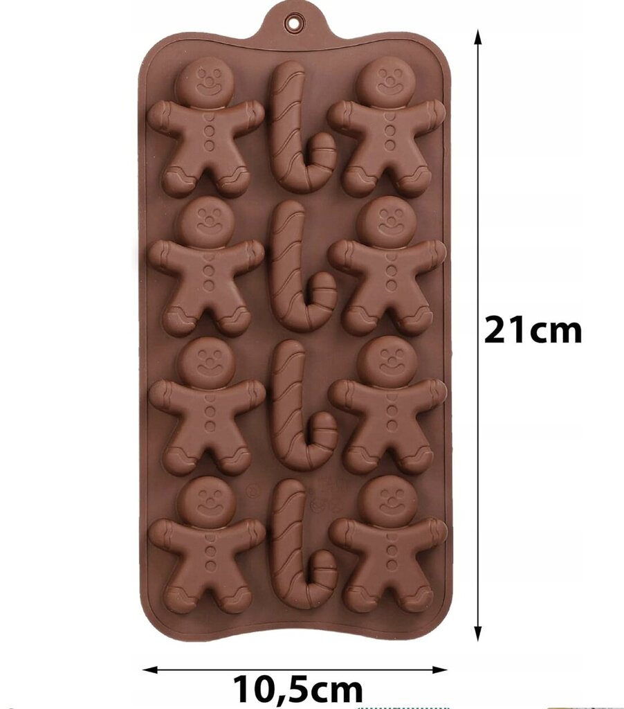 FestiveBake silikoninen piparimuotti, 11x21 cm hinta ja tiedot | Keittiövälineet | hobbyhall.fi