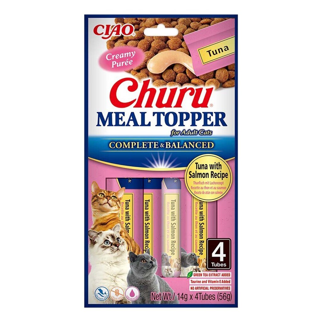 Inaba Churu Meal Topper tonnikalaa ja lohta, 4x14 g. hinta ja tiedot | Kissan herkut | hobbyhall.fi