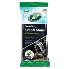 Kosteuspyyhkeet auton sisätiloihin Turtle Wax Fresh Shine, 24 kpl. hinta ja tiedot | Autokemikaalit | hobbyhall.fi