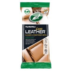 Kosteuspyyhkeet nahkapinnoille Turtle Wax Luxe Leather, 24 kpl. hinta ja tiedot | Autokemikaalit | hobbyhall.fi