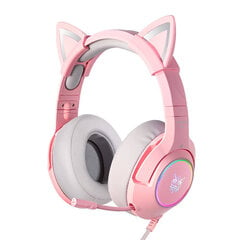 Onikuma K9 Pink RGB hinta ja tiedot | Kuulokkeet | hobbyhall.fi