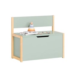 Lastenhuoneen lelulaatikko 64x30x55cm vihreä/beige hinta ja tiedot | Kaapit | hobbyhall.fi