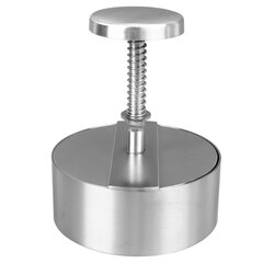 Hampurilaispuristin Patty Maker 304 ruostumaton teräs, halkaisija 10 cm, pyöreä Burger Smasher hinta ja tiedot | Keittiövälineet | hobbyhall.fi