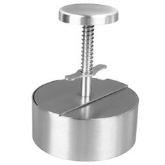 Hampurilaispuristin Patty Maker 304 ruostumaton teräs, halkaisija 10 cm, pyöreä Burger Smasher hinta ja tiedot | Keittiövälineet | hobbyhall.fi