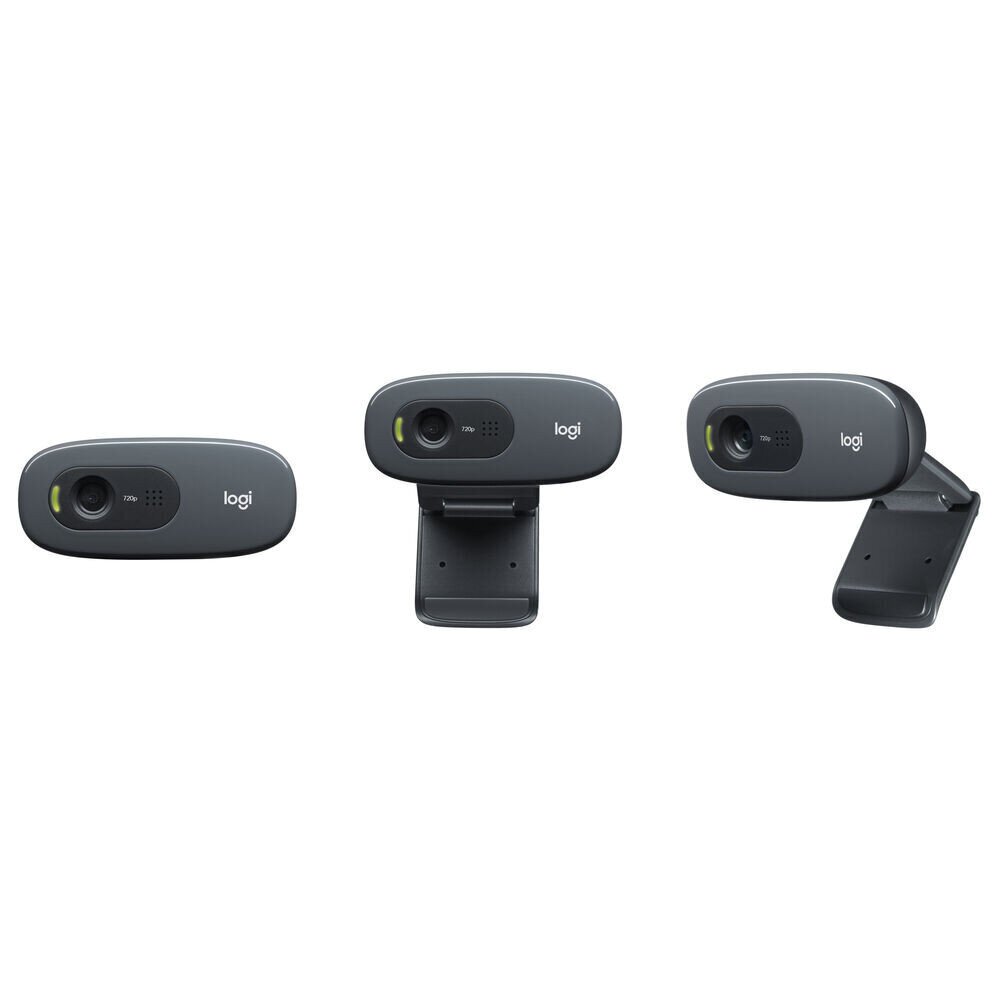 Tietokonekamera Logitech 960-001381 720p Musta hinta ja tiedot | Web-kamerat | hobbyhall.fi