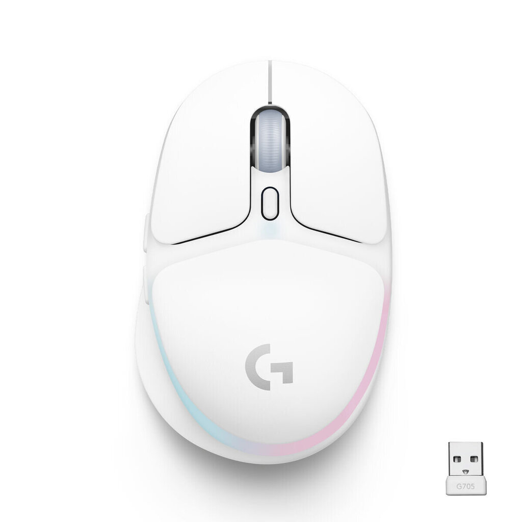 Langaton hiiri Logitech G705, valkoinen hinta ja tiedot | Hiiret | hobbyhall.fi