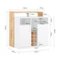 Keittiösaareke 105x60x105cm valkoinen/beige hinta ja tiedot | Ruokapöydät | hobbyhall.fi