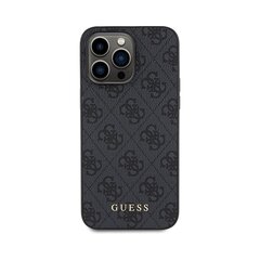 Alkuperäinen GUESS 4G Gold Logo iPhone 15 Pro (6,1") - Harmaa hinta ja tiedot | Puhelimen kuoret ja kotelot | hobbyhall.fi