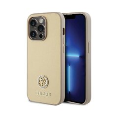 Alkuperäinen GUESS Strass Metal Logo iPhone 15 Pro (6,1") - Kulta hinta ja tiedot | Puhelimen kuoret ja kotelot | hobbyhall.fi