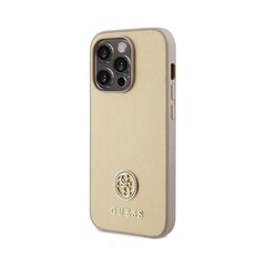 Alkuperäinen GUESS Strass Metal Logo iPhone 15 Pro (6,1") - Kulta hinta ja tiedot | Puhelimen kuoret ja kotelot | hobbyhall.fi