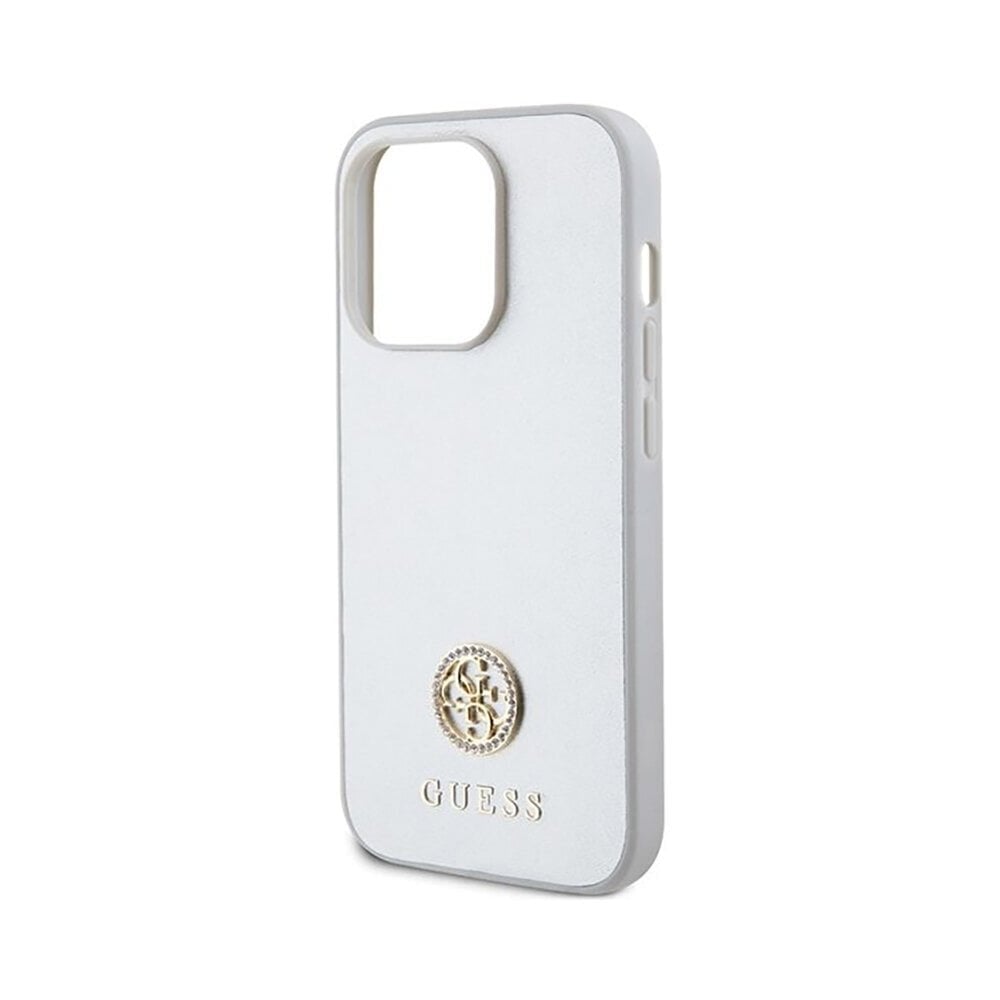 Alkuperäinen GUESS Strass Metal Logo iPhone 15 Pro (6,1") - Hopea hinta ja tiedot | Puhelimen kuoret ja kotelot | hobbyhall.fi