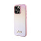 Alkuperäinen GUESS (Saffiano Iridescent Script) iPhone 15 Pro (6,1") - Pinkki hinta ja tiedot | Puhelimen kuoret ja kotelot | hobbyhall.fi