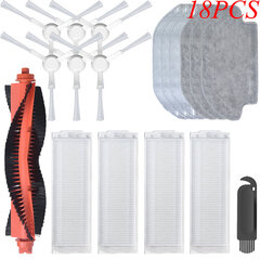 Pää-/sivuharja Hepa Filter Moppiliinatarvikkeet Xiaomi Mijia Mop Prolle STYTJ02YM/VIOMI V2 PRO/V3 Parts Robottipölynimuri hinta ja tiedot | Pölynimureiden lisätarvikkeet | hobbyhall.fi