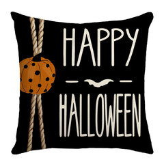 Happy Halloween Musta Kissa Trick or Treat Tyynynpäällinen, 18 x 18 tuuman Ghost Kurpitsa Lepakko Sohva Tyynynpäällinen hinta ja tiedot | Koristetyynyt ja tyynynpäälliset | hobbyhall.fi