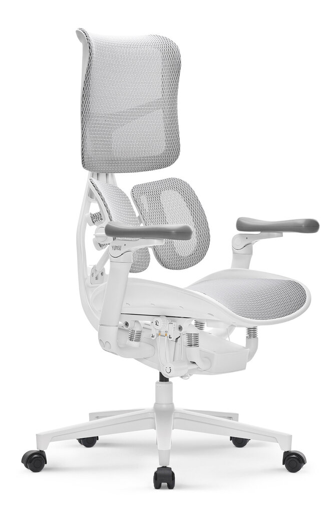 YUMISU 1010 ERGO WHITE -työtuoli, valkoinen, ergonominen, säädettävä hinta ja tiedot | Toimistotuolit | hobbyhall.fi