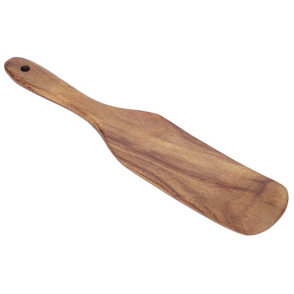 Teak spatula kotitalouksien puinen paistinlapio Kotikeittiön ruoanlaittovälineet 27,5x5,5 cm