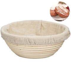 Rottinkista valmistettu leipäkori Natural Bread Fermented Basket Kitchen Sourdough Bowl hinta ja tiedot | Keittiövälineet | hobbyhall.fi