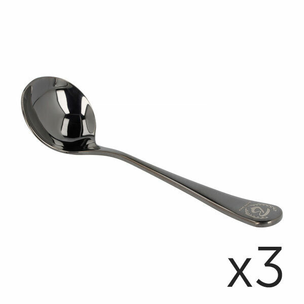 Barista Space Cupping Spoon Set - musta - 3 kpl hinta ja tiedot | Kahvinkeittimen tarvikkeet | hobbyhall.fi