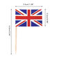 100 kpl Union Jack Mini Liput Käsikäyttöiset Brittiläiset hammastikku Liput Cupcake Toppers Liput Hedelmätikku Juhlakoristeet hinta ja tiedot | Keittiövälineet | hobbyhall.fi