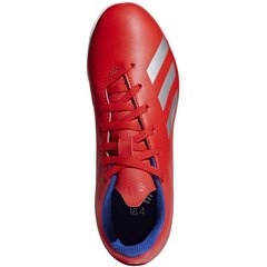 Jalkapallokengät pojille, Adidas X 18.4 IN Jr BB9410 punainen hinta ja tiedot | Jalkapallokengät | hobbyhall.fi