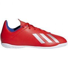 Jalkapallokengät pojille, Adidas X 18.4 IN Jr BB9410 punainen hinta ja tiedot | Jalkapallokengät | hobbyhall.fi