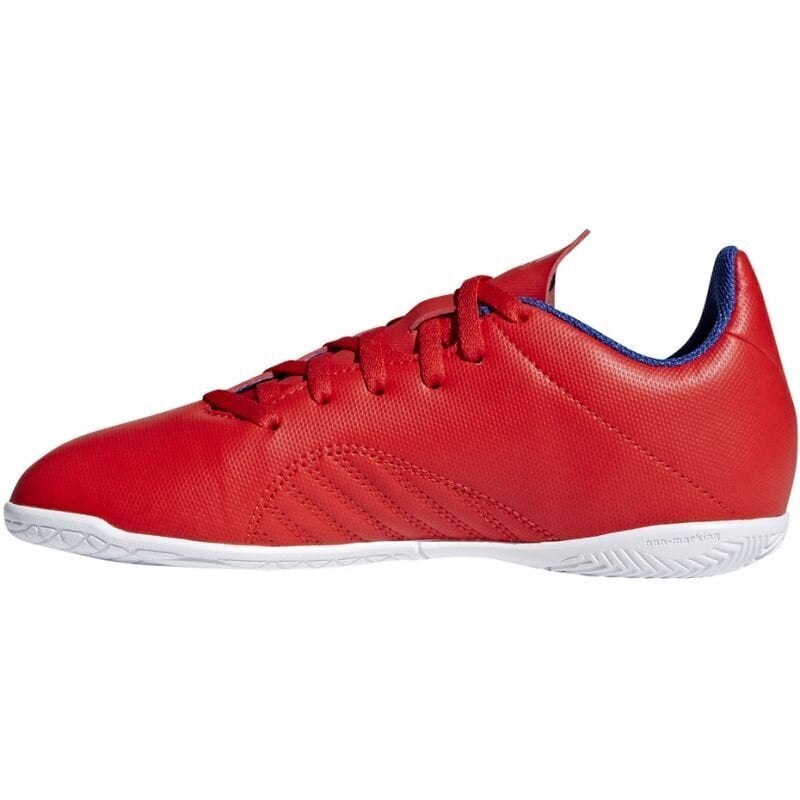 Jalkapallokengät pojille, Adidas X 18.4 IN Jr BB9410 punainen hinta ja tiedot | Jalkapallokengät | hobbyhall.fi